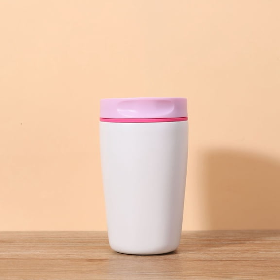 ACDANC Insulated Travel Coffee Tumbler, Stainless Steel, Leak Proof, Bpa Free, 12 Oz (White)