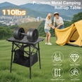 thumbnail image 4 of Mesa plegable de camping Audoyon, de aluminio, ajustable de 36 y 48 cm, 4 of 9