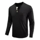 thumbnail image 2 of Camiseta Henley Casual Para Hombre Playera De Solapa Frontal, 2 of 6