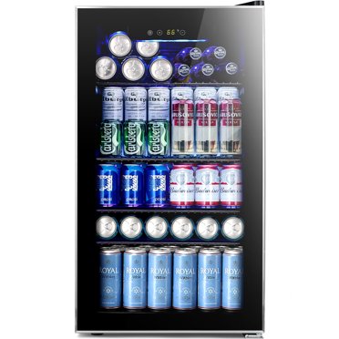 Arctic King 115-Can Beverage Fridge & Cooler, Stainless Steel Look ...