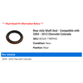 thumbnail image 2 of Rear Axle Shaft Seal - Compatible with 2004 - 2012 Chevy Colorado 2005 2006 2007 2008 2009 2010 2011, 2 of 2