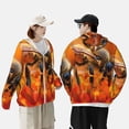 thumbnail image 4 of Balery Honeybee On Vibrant Flower Sudadera ligera de manga larga con capucha y protección solar UPF 50+ para hombre y mujer, ideal para pesca y running-XX-Large, 4 of 7