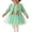 Green, variant on Toddler Girl 2 Piece Princess Outfit Long Sleeve Knit Cardigan Floral Waist Sleeveless Tulle Dress Fall Clothes Set for 3 Months To 3 Years Yellow