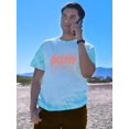 thumbnail image 2 of Delete Negativity Hot Salmon Tie Dye Cyclone Men -Image by Shutterstock, Male Medium, 2 of 4