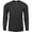 Charcoal Grey, variant on Shaka Wear Men's Max Heavyweight Cotton Long Sleeve Crew Neck T-Shirt - Heather Gray - Small