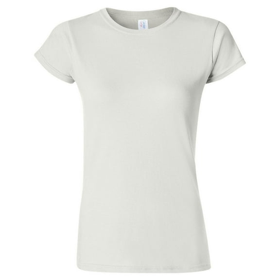 Gildan 64000L Softstyle Ladies T-Shirt -White-Small