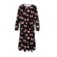thumbnail image 5 of CYRBOKO Girls Dresses for Valentine's Day, Comfortable Crewneck A-line Long Sleeve Dresses with Pockets Multicolor Size 14-15T, 5 of 6