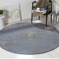 thumbnail image 2 of SAFAVIEH Soho Fiesta Geometric Area Rug, Dark Grey/Silver, 6' x 6' Round, 2 of 8
