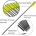 thumbnail image 2 of AMEYXGS (24pcs Yellow) Archery 31" Carbon Arrow Feather for Recurve Bow Practice Hunting Target, 2 of 5