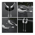thumbnail image 3 of Aretes Alas De Angel Y Perla Cruzado Arete Trepador Malubero Malu1856, 3 of 3