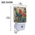 thumbnail image 4 of LED Sensor Night Light Auto On/Off Dusk to Dawn Lamp for Bedroom Hallway Colorful Beautiful Parrots 2 Pack, 4 of 7