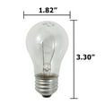 thumbnail image 4 of 2pk - Sylvania A15 40w Ceiling Fan Clear Incandescent Light Bulb, 4 of 4
