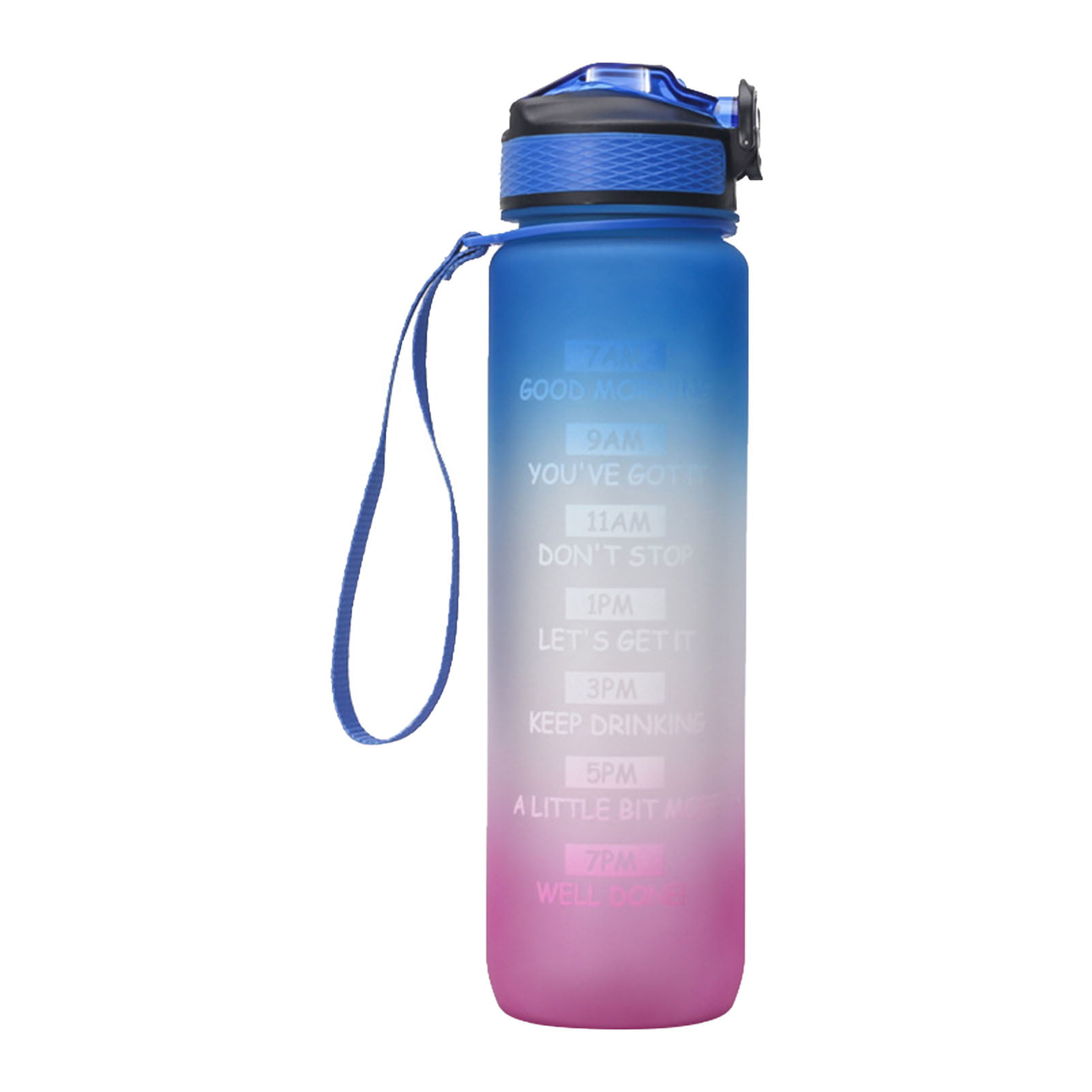 Uzspace Colourful Frosted Screw Cap Waterbottle