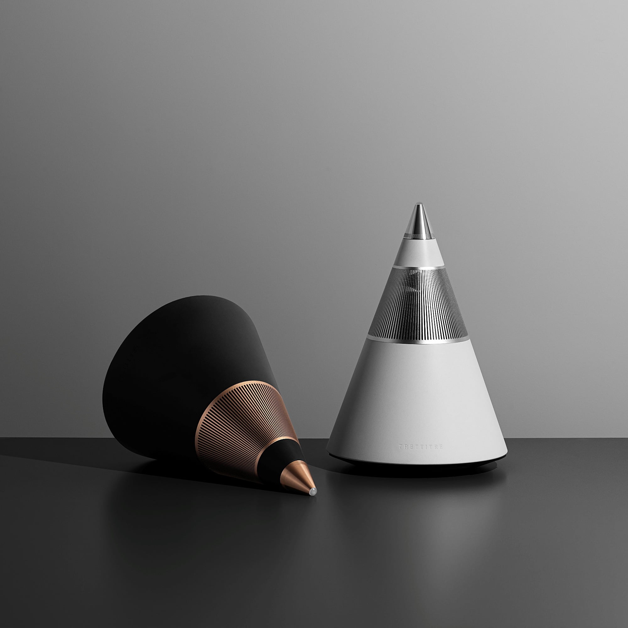 Trettitre TreSound 1 Concrete Speaker, 360° Surround Sound, 120W Hi-Fi Audio, Bluetooth 5.2 TWS Stereo Home Speaker