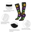 thumbnail image 6 of Balery Mardi Gras1 Fun Novelty Socks Men'S Women'S Crew Socks Funny Crazy Novelty Socks Quirky And Cool Socks, 6 of 9