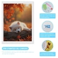 thumbnail image 3 of Diamond Art Kits for Adults - White Puppy Autumn Leaves Log 5d Diamond Painting for Adults, Diamond Art for Adults Beginners, Frameless Diamond Painting Kits for Adults for Home Wall Decor, 3 of 7