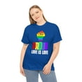 thumbnail image 2 of Proud LGBT Love is Love Lesbian Gay Bisexual Queer Gay Pride Womens Plus Size Tops, 2 of 8