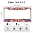 thumbnail image 3 of License Plate Frame Mexican Floral License Plate Frames Cover Holders 2 Pcs Set Vintage Watercolor Artwork Quality Aluminum Metal License Plate Cover for Women Men US Vehicles Standard, 3 of 6