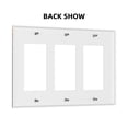 thumbnail image 2 of Cat Astronaut Switch Cover Decorative Wall Plate 3-Gang Standard Size, 2 of 5