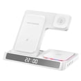 thumbnail image 1 of 5-In-1 Digital Alarm Clock With Wireless Charging For IPhone 15/14/13, Foldable Charger Dock Station Compatible With AirPods Pro, 1 of 5