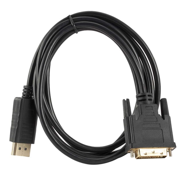 Cable convertidor macho DP macho a DVI-D de 1,8 m compatible con cable adaptador DisplayPort a DVI Full HD 1080P para HDTV Eigraketly DZ3933-00