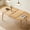 Natural, variant on Lecut Oval Extendable Dining Room Table for 4-8 People, Extendable from 40" to 71", Modern Wooden Dining Table with MDF Tabletop and Metal Frame, Oval Kitchen Table for Home, Office,Oval White