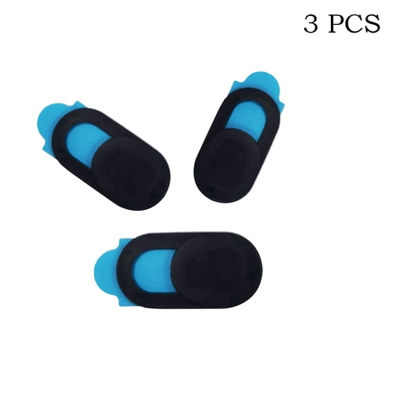 3 PCS Webcam Cover, Laptop Camera Cover Slide, 0.55" x 0.35" x 0.03", Compatible with Most Laptops, Tablets & Smartphones, Helps Protect Visual Privacy