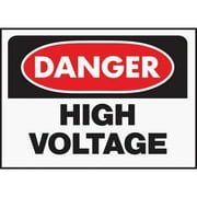 Hy-Ko Osha Sign Red 10" X 14" High Voltage Case of 5