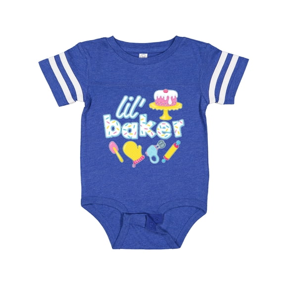 Inktastic Lil' Baker Icing and Cake Boys or Girls Baby Bodysuit