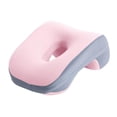 thumbnail image 3 of Almohada boca abajo, tamaño adulto, compacta, funda extraíble, práctica almohada para la siesta. rosa, 3 of 8