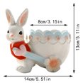 thumbnail image 2 of Garden Rabbit Resin Flower Pot Decorative Outdoor Planter for Balcony Patio, 2 of 5