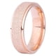 thumbnail image 2 of Guardurnaity Hombres Mujeres Titanio Acero Mate Pareja Anillos Compromiso Anillo de Dedo Tamaño 7-10 Ropa, zapatos y accesorios Miscelánea Oro rosa Talla 7, 2 of 3
