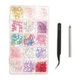 thumbnail image 1 of Ofertas Únicas 1 Juego de Suministros para Uñas de Rhinestone Coloridos de 15 Rejillas de Colores Variados, 1 of 1