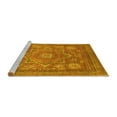 thumbnail image 2 of Ahgly Company Machine Washable Indoor Rectangle Abstract Yellow Modern Area Rugs, 7' x 10', 2 of 4