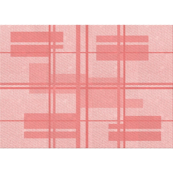 Ahgly Company Indoor Rectangle Patterned Bean Red Area Rugs, 2' x 5'