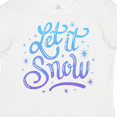 thumbnail image 4 of Inktastic Winter Let It Snow Lettering in Blue with Snowflakes Boys or Girls Toddler T-Shirt, 4 of 5