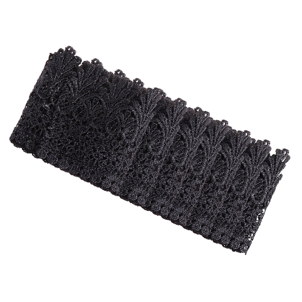 3 Pcs Black Lace Trim Similar to Ribbon DIY Garment Accessory Bride