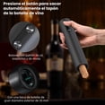 thumbnail image 3 of Juego De Abridor De Vino Eléctrico - Kit De Abridor Botella Destapadores Automático Con 4 Accesorios De Acero Inoxidable Cortador De Papel De Aluminio Tapón Adecuado Para Restaurante Bar Cocina, 3 of 5