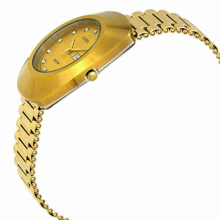RADO DIASTAR ゴールド腕時計 Rado R12393633 Diastar Men's Watch - Gold Dial, Quartz