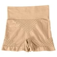 thumbnail image 4 of YWDJ Shaping Panties Underwear for Women Breathable Lightweight High Waist No Show Thin High Waist Pants Sports Shaping Breathable Body Lifting Buttocks Pure Cotton Pants Fitness Pants Beige XL, 4 of 7