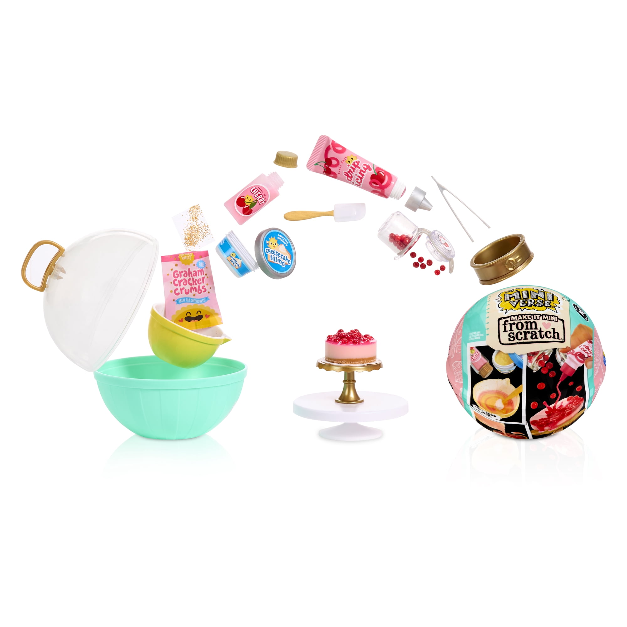 MGA's Miniverse Make It Mini From Scratch Series 2, Mini Collectibles, Mystery Blind Packaging, Miniature, DIY, Replica Food, Air Dry, NOT EDIBLE, Collectors, Gifts, 8+