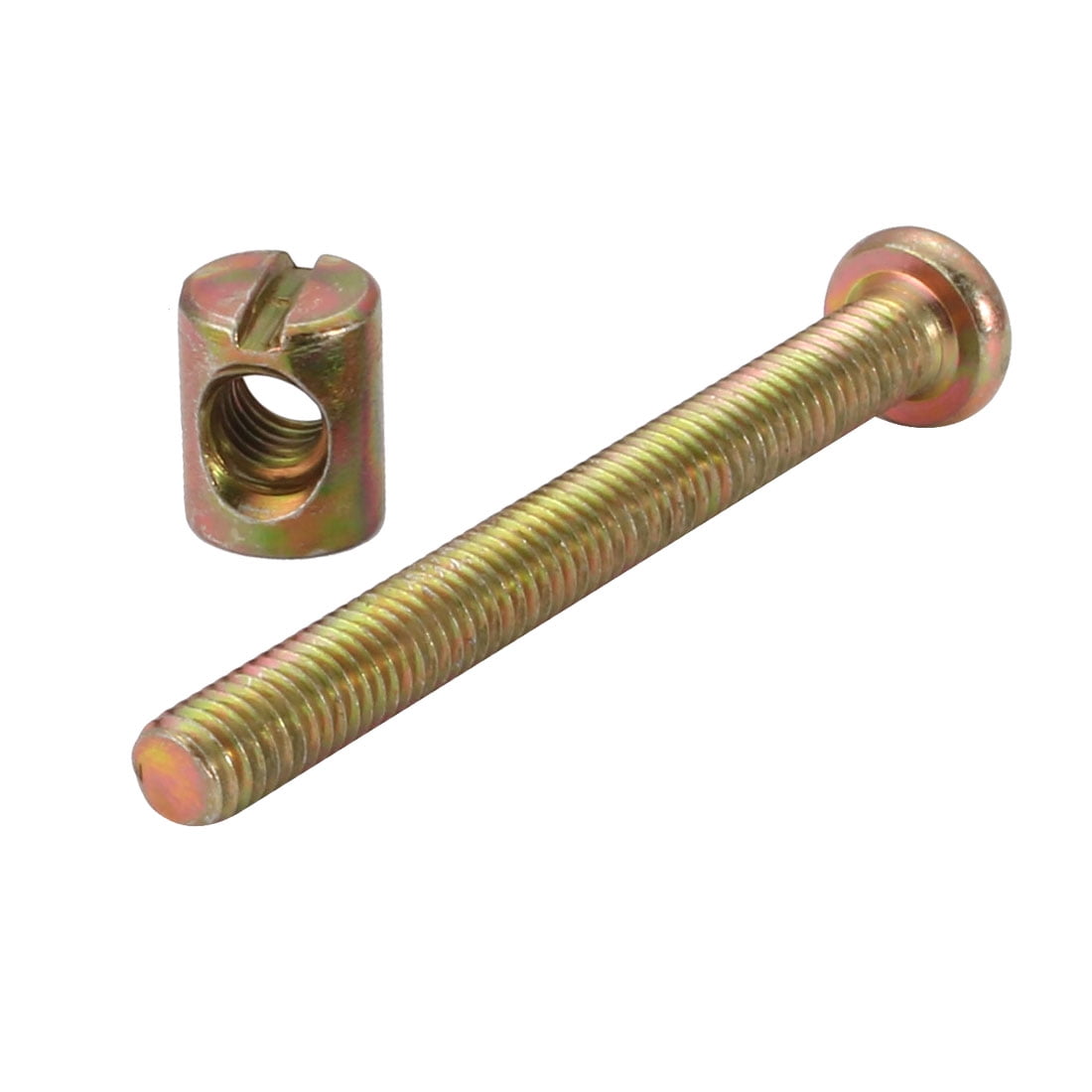 M6x60mm vis à vis écrou drill Croix meuble fabricant merrain 10pcs