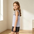 thumbnail image 4 of SGFCWSX Boys 2 Piece Outfits Sleeveless Tank Top and Shorts Set Summer Casual Breathable Soft Playwear Gray Size 6, 4 of 9