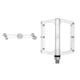 thumbnail image 5 of Pedales para bicicleta BMX 1/2 aluminio plata plateado, 5 of 5