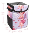 thumbnail image 5 of Cupid Foldable Car Garbage Can with Lid, Leak-proof, and Hanging Storage Bag - Car Trash Can and Bin, 5 of 6