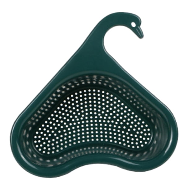 Colador de drenaje para fregadero de cocina, tapón de cesta, filtro, captador de alimentos Verde oscuro