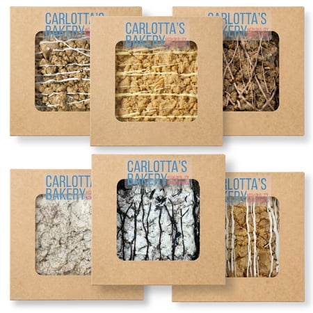 Carlotta's Bakery Crumb Cakes Complete Package, Double Chocolate, Old Fashioned and Cream Cheese, Raspberry, Blueberry and Apple Cinnamon