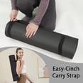 thumbnail image 3 of Lamei Yoga Mat,10mm Thick Non-Slip,Durable TPE Exercise Mat for Home Gym Travel,Includes Yoga Mat Carrier Strap, Eco-Friendly Workout Mats, Pilates, Stretching Barefoot Meditation(Black), 3 of 7