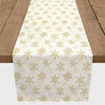thumbnail image 3 of Creative Products Cream Snowflakes 16 x 72 Poly Twill Table Runner, 3 of 3