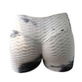thumbnail image 2 of uublik Plus Size Shorts for Women Super Soft Butt Lifter Tie Dye Work Out Shorts Gym White, 2 of 5